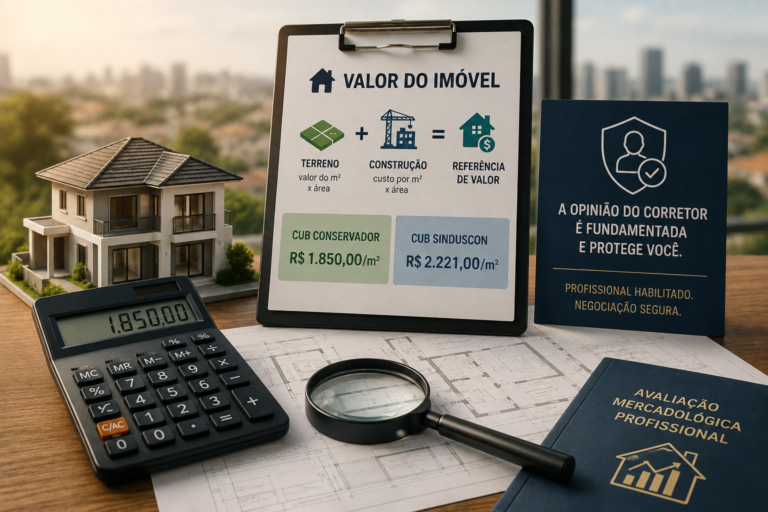 Quanto vale meu imóvel? Entenda a opinião do corretor, o valor de mercado e quando fazer uma avaliação profissional