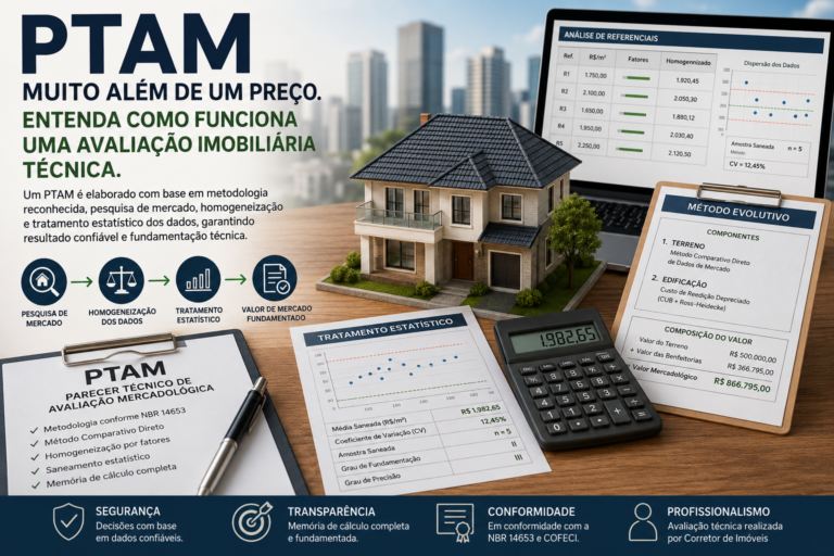 PTAM: Muito Além de um Preço. Entenda Como Funciona uma Avaliação Imobiliária Técnica