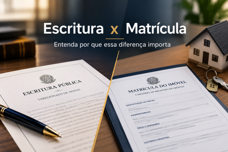 Escritura x matrícula: entenda a diferença e por que isso importa na compra de um imóvel